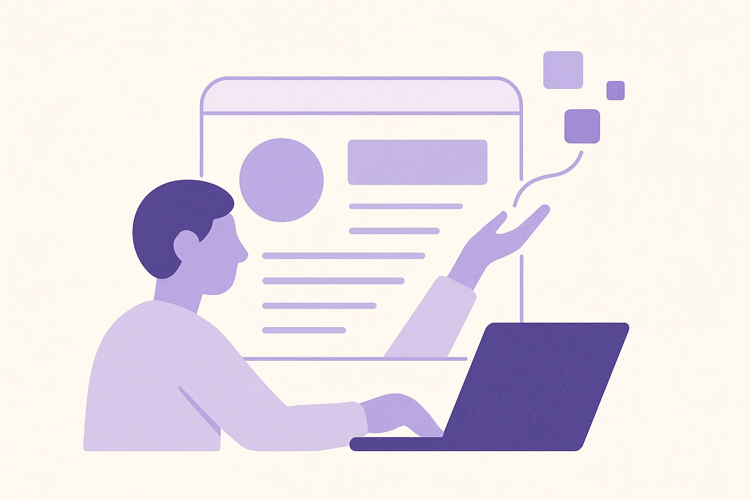 Describe your business. Get a finished site.